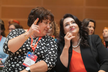 File photo: PES Women President Zita Gurmai (left) and European Commissioner for Equality Helena Dalli